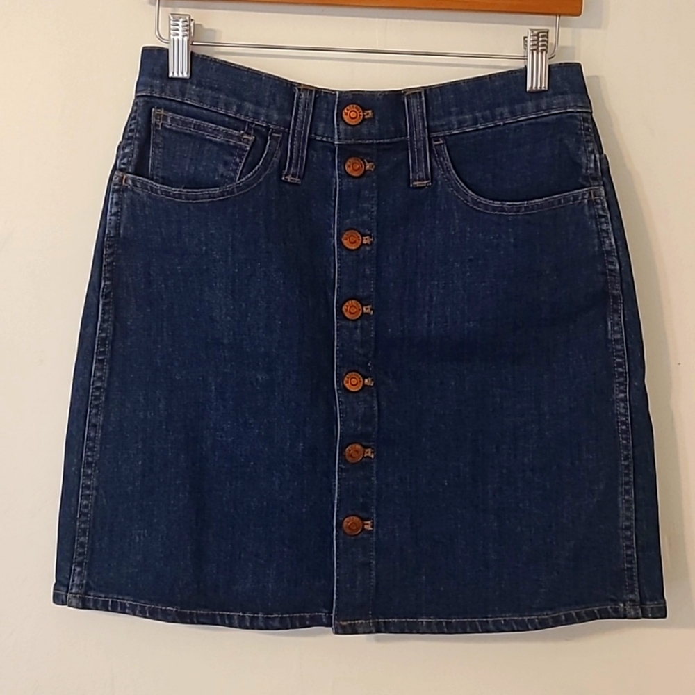 Madewell Button Up Denim Skirt size 28